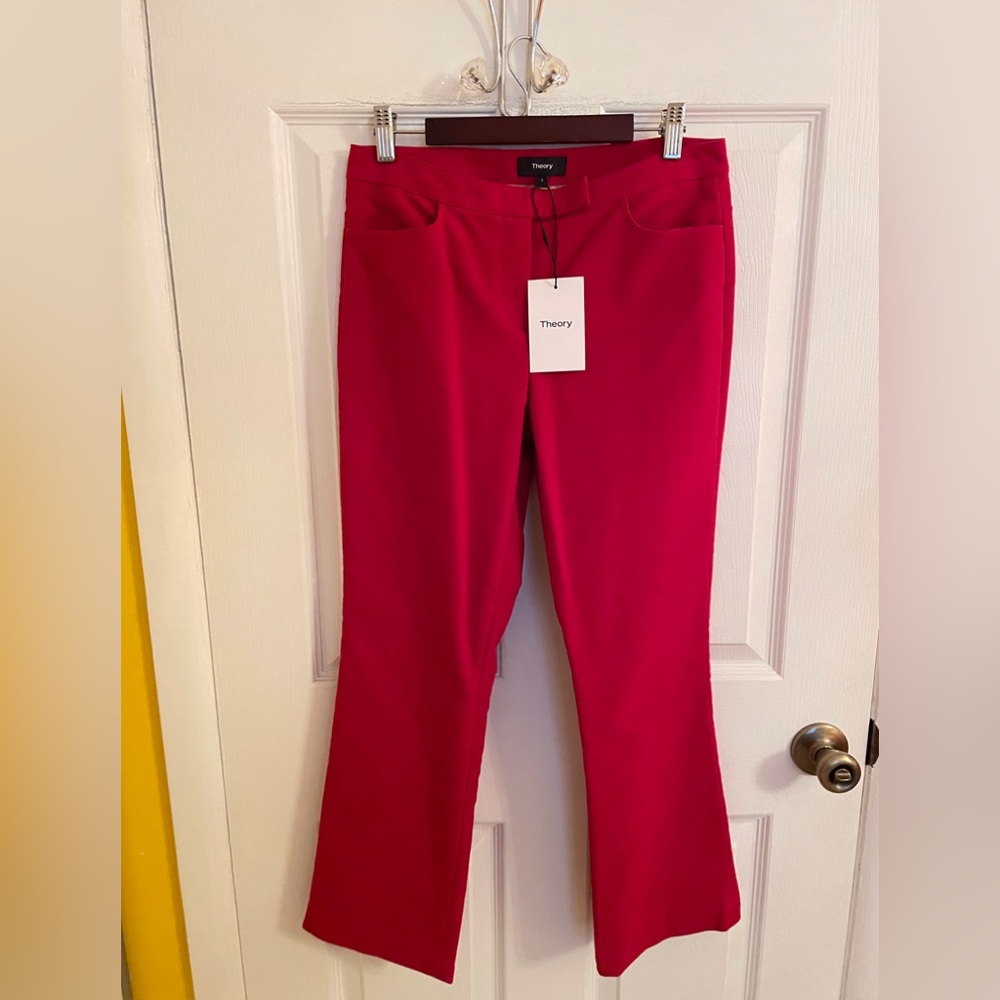 Theory Cropped Flannel pants size 0